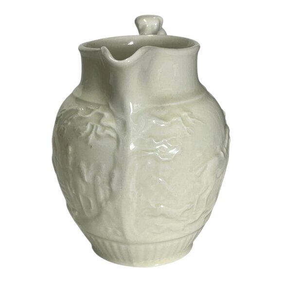 Wedgwood Etruria & Barlaston Cream White Fox Hunting Dog Handle Pitcher - Picture 2 of 10